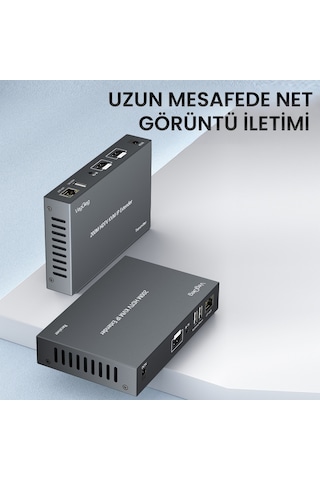 Veggieg 1080p Full Hd 60hz Hdmı Kvm Ip Extender 200 Metre Cat5e/6 Hdmı Menzil Genişletici Uzatıcı
