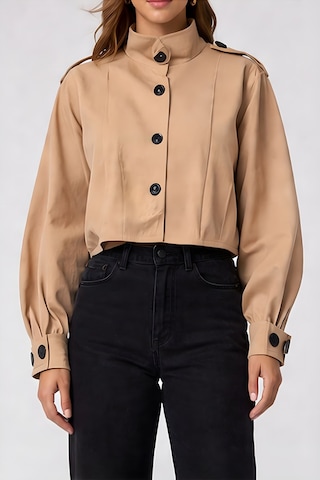 Lili Woman Kadın Trenç Gabardin Sp.1008.trc Camel