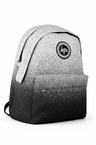 Hype Lisanslı 3 Bölmeli Sırt Çantası - Siyah Beyaz Geçişli Laptop Bölmeli Su İtici Kumaşlı Okul Çantası Siyah - Gri
