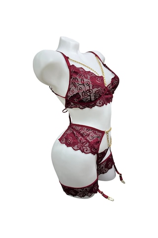 Bordo Jartiyer Takım - 60-1004