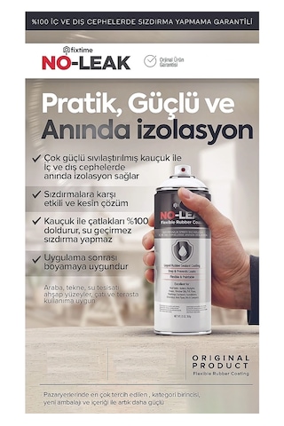 Noleak Fixtime 5'li Paket Paket Su Izolasyon Sızıntı Onarım Spreyi Su Geçirmez