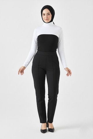 A02teks Dik Yaka Boyunluklu Kolluk Uzun Kollu Boyunluk Tesettür Boyunluk Balıkçı Yaka Bodysuit Beyaz