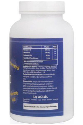 Ncs Coenzyme Q-10 200 Mg Resveratrol Hyaluronic Acid 180 Tablet