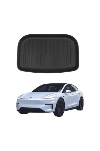 Tesla Juniper Arka Bagaj Havuzlu Kauçuk Paspası Alt Kısım - Siyah