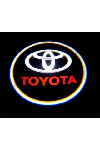 Toyota Araçlar 2 Adet İçin Pilli Yapıştırmalı Kapı Altı Led Log
