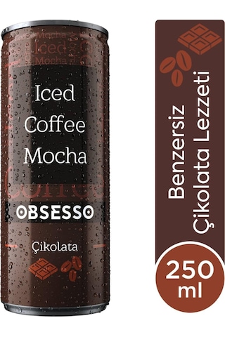 Obsesso Çikolata Soğuk Kahve 250 Ml X 12 Adet Hazır