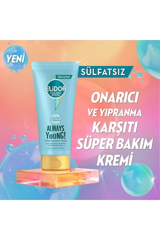 Elidor Collagen Onarıcı ve Yıpranma Karşıtı Saç Bakım Kremi 170 ML