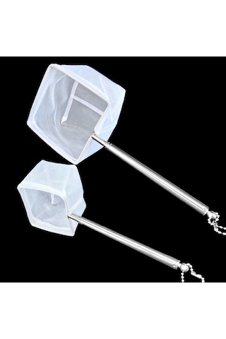 Xindoker Akvaryum Balık Ağı - Paslanmaz Çelik Uzatılabilir Balık Tutma Ağı, Kolay Kullanım İçin Hafif Ve Dayanıklı