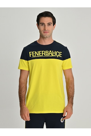 Fenerium Erkek Trıbun Robalı Fenerbahçe Tshırt Sarı