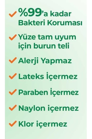 Evony Yumuşak Elastik Kulaklı Cerrahi Maske 300 Adet