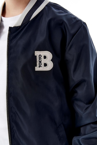 Benitto Kids Erkek Çocuk Kapüşonlu Çift Taraflı Mevsimlik Yağmurluk 51364 Lacivert