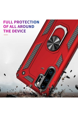 Smcase Huawei P30 Lite Vega Yüzüklü Tank Kapak Kılıf