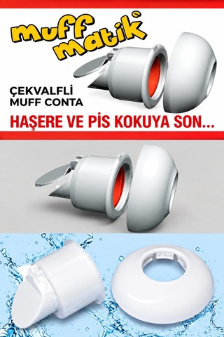 3 Adet Çekvalfli Adaptör Conta Ø50 Lavabo Gideri Koku Ve Böcek Önleyici Kolay Montaj Beyaz