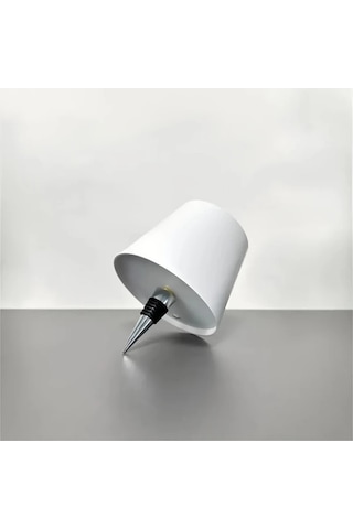 Honeybeeshop Beyaz Sarj Edilebilir Kablosuz Sise Lambasi 3 Renk Sicakligi Ofis Mobilyalari Icin Uygun Masa Lambasi Beyaz