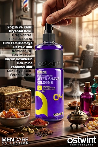 Ostwint After Shave Oryantal Kokulu Tıraş Kolonyası No:4 400ml - Erkek Bakımında Etkili Ve Kalıcı Koku