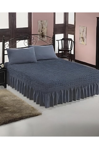 StarMall Bürümcük Etekli Çarşaf Yatak Örtüsü Lastikli 1 Adet Antarsit
