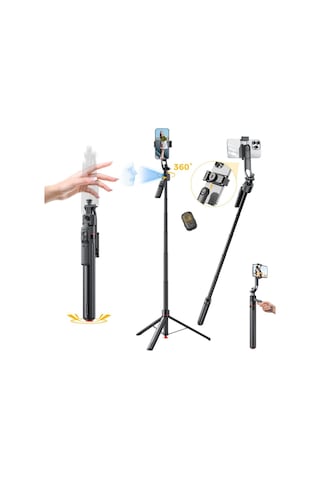 Ss28 Yapay Zeka Destekli Akıllı Yüz Takibi Denge Sabit Çekim Canlı Standlar Atlama Direği Selfie Çubuğu Gimbal Tripod