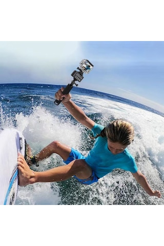 Monyee 5w Su Altı Led Işık Kiti - 40m Su Geçirmez, 7 Işık Efekti, 2000mah Pil, 3 Renk Filtreli, Kamera Kılıfı Dahil Siyah