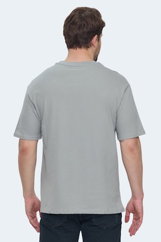 Slazenger Vellamo Erkek Oversıze Gri Tişört Gri