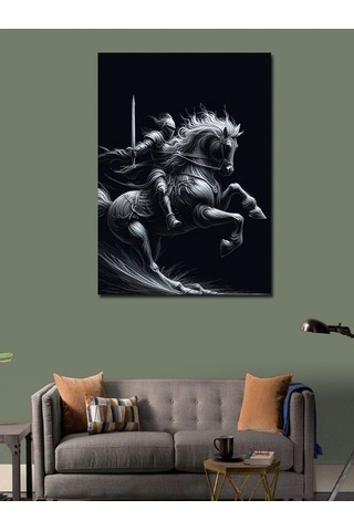 Kanvas Tablo Kara Şövalye 50cmx70cm
