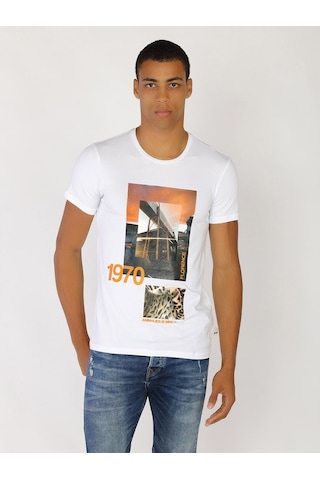 Roberto Cavalli Erkek Tshirt /M.Rob.0421.14024 Beyaz