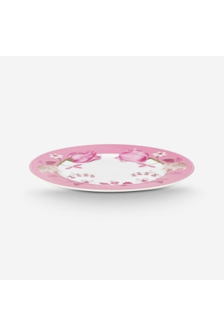Pembe Porselen Kahvaltı Tabağı 23 Cm