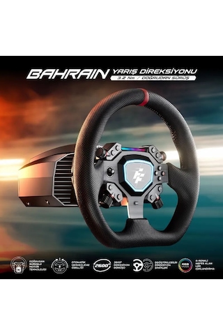 Flashfire G103 Bahrain 3.2 Nm Direct Drive Profesyonel Oyuncu Direksiyonu + Hassas Pedal Seti - Türkiye Lansmanı Euas Güvencesiyle