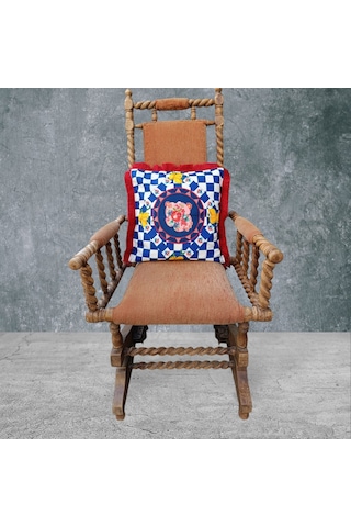 Nar Çift Taraflı Dekoratif Püsküllü - Saçaklı Kırlent Kılıfı 1 Ad Karışık/Çok Renkli