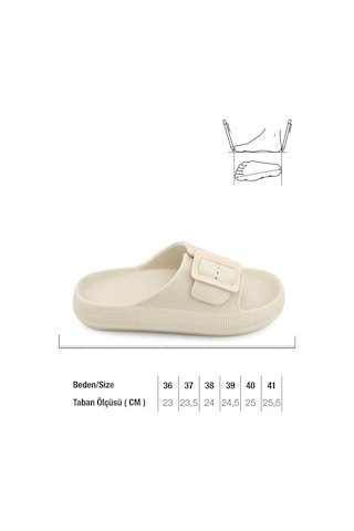 Gezer Kadın Yazlık Tek Toka Ayarlanabilir Eva Terlik Gt5yzm.15653.00.012.a25 Bej