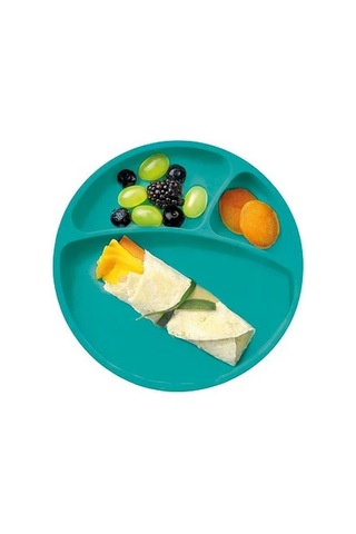 Oioi Porsiyon Vakum Tabanlı Silikon Tabak Yeşil