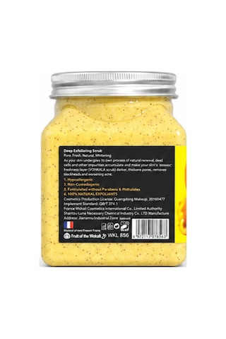 Purivo Turmeric Sherbet Body Scrub Zerdeçal Özlü Vücut Peelingi 500 Ml Arındırıcı Ve Yumuşatıcı Vücut Bakımı