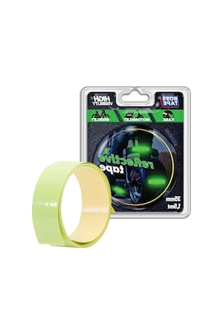 Fosforlu Reflektif Bal Petek Desenli Bant, 35 Mm X 1.5 M, Yeşil