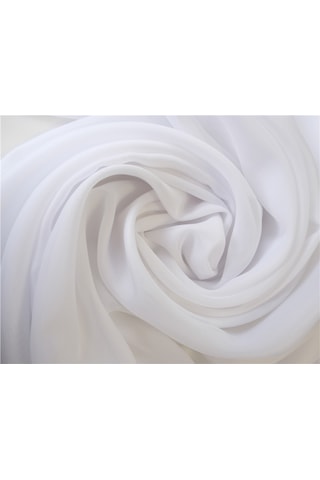 İpek Tergal Düz Tül Perde Pilesiz Beyaz-1005 - Beyaz