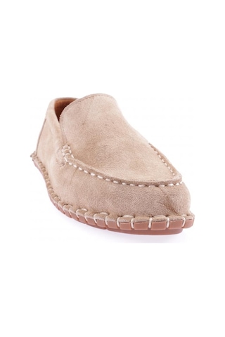 Dgn 603-23y Kadin Dikiş Detayli Loafer Ayakkabi 603-2109-R0186 Bej