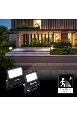 Led Projektör Sensorlü, Beyaz Işık 30w 2560lm 6500k