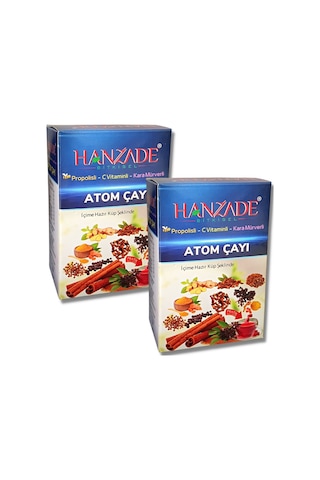 Hanzade Bitkisel Propolisli C Vitaminli Kara Mürverli Atom Çayı 2 x 150 G
