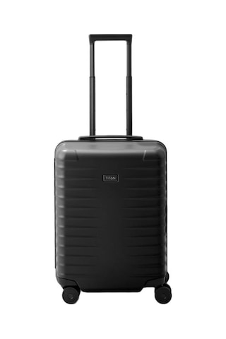 Titan Overseas 4 Wheel S23 Kabin Boy Valiz Siyah