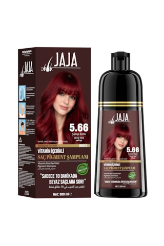 Jaja Şarap Kızılı 5.66 Beyaz Kapatıcı Şampuan 300 Ml Tüm Saç Tipleri Jaja Şarap Kızılı 5.66 Beyaz Kapatıcı Şampuan 300 Ml Tüm Saç Tipleri