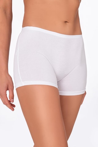 Kompedan Kadın Likralı Süprem Boxer Beyaz | K0412 Beyaz