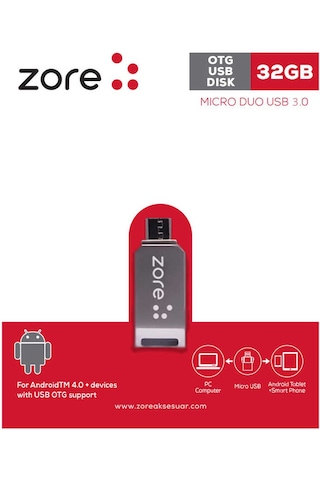 Zore 3.0 Micro Metal Otg 32 Gb