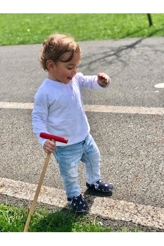 Xmlbayiciniz Bebek Patiği Organik Pamuk İç Astar, Kaydırmaz Taban Bebek Patik, Ev Botu Terliği Kreş Ayakkabısı Pamuklu Yenido Siyah - Beyaz