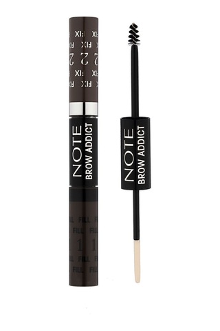 Note Cosmetics Brow Addict Fix&Fill Kaş Farı ve Maskarası 2'si 1 Arada - 04 Grey Brown