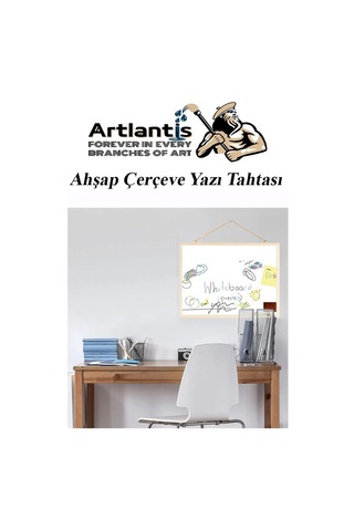 Duvara Monte Beyaz Yazı Tahtası 60x90 Cm 1 Adet Yazı Tahta Kalemi Ve Silgisi Laminant Yazı Tahtası Beyaz