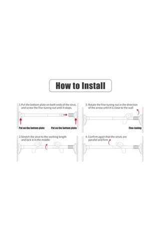 Didadodo Deliksiz Genişley. Perde Çubuğu - Banyo, Dolap Asma Çubuğu İçin Pratik Diğer