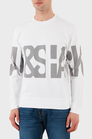 Paul & Shark Erkek Sweat 24411862 010 Beyaz Beyaz