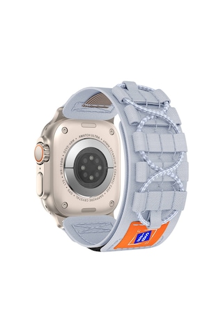 Apsuwa Apple Uyumlu Watch Ultra 49mm Kordon Kayış Hasır Kumaş KRD-99