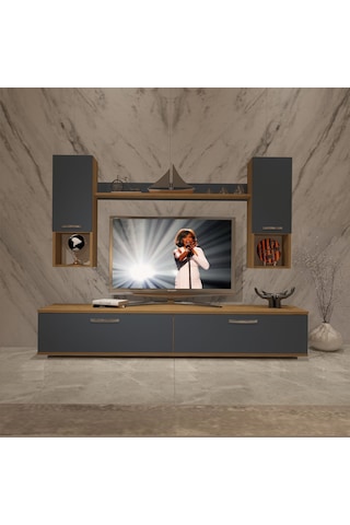 Decoraktiv Eko 5da Mdf Std Tv Ünitesi Tv Sehpası Pera - Antrasit