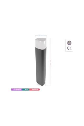 ACK HERA 800 - E27 Bahçe Aydınlatma Armatürü 80cm Diğer