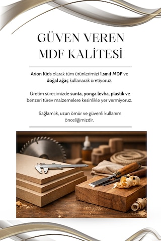 Alin Wood Çalışma Masası Riviera Renk Mdf Gürgen Ağacı Ayaklı Diğer