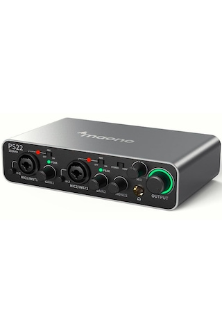 Maono Ps22 Prostudio 2x2 Usb Ses Kartı Siyah